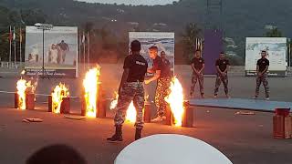 Indian Navy unarmed combat team | Indian Naval Academy | Outdoor Training Demonstration | Ezhimala