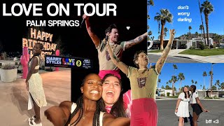 HSLOT 2023 VLOG | upgraded to PIT?! 24 hours in palm springs, don’t worry darling house & bday show!