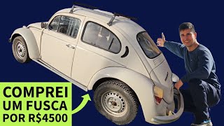 Comprei um Fusca 1300L Fafá 1979, paguei R$4500 n@ lasanha! Novo carro do canal, Fucão do Rojão kkk