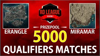 RD LEAGUE SEASON 1 | QUALIFIER MATCH DAY 1 | Katil is live #pubgmobile #tournament #pubgtournament