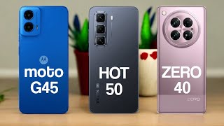 Motorola G45 5G Vs Infinix Hot 50 5G Vs Infinix Zero 40 5G