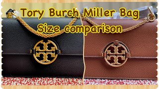 Tory Burch Miller Bag, size comparison. Unboxing and Review