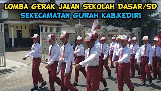 Gerak jalan sekolah dasar ( SD ) sekecamatan Gurah,kab.kediri