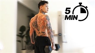 Perfect 5 Min Back Workout | Dumbbells Only