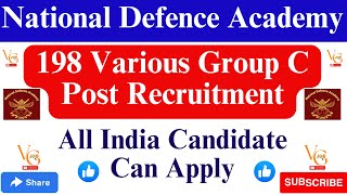 NDA PUNE GROUP C RECRUITMENT 2024 || 198 MTS, LDC, FIREMAN POSTS || VACANCYGATE ||