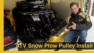 ATV Snow Plow Pulley Install