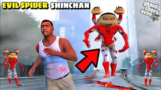 GTA 5 : The EVIL SPIDER SHINCHAN Destroyed Los Santos in GTA 5 Tamil !