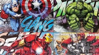 Marvel Avengers Ravensburger Puzzle Msciciele Hulk Iron Man Captain America Thor