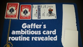 Gaffer Academy's AMBITIOUS CARD ROUTINE revealed