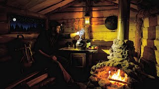 Life in log cabins. I'm building a bathhouse nearby. ASMR