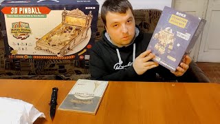 Распаковка AliExpress конструктор ROCK steampunk music box + 3D Pinball