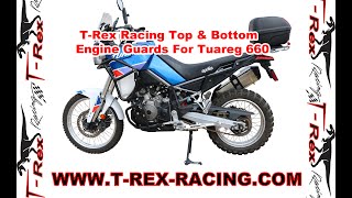 T-Rex Racing Top and Bottom Engine Guards For Aprilia Tuareg 660