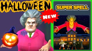 🎃 SCARY TEACHER 3D! SUPER SPELL! NEW Special Chapter - Hauntely HALLOWEEN! New Level [Android - iOS]