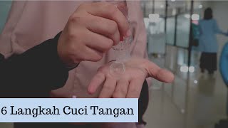 6 LANGKAH CUCI TANGAN DENGAN STANDARD WHO (handrub) | Danti Narulita