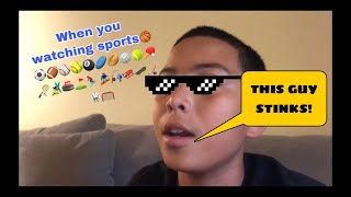 Funny Skit || When you Watching Sports Alone.....