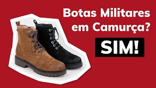 Botas militares em camurça? Sim! Vê como ficam!