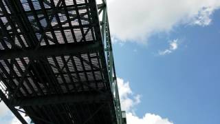 Neat view from under the Cape Fear Memorial Bridge