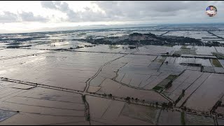 Mùa nước nổi ở miền tây nhìn từ trên cao | The water season in the west is seen from above