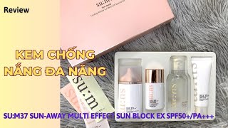 Kem chống nắng đa năng Su:m37 Sun-away Multi Effect Sun Block EX SPF50+/PA+++. Nâng tone siêu đẹp