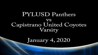 20200104 Panthers vs Capistrano United Coyotes Varsity