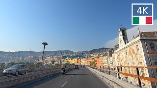 GENOA Italy 4K 🇮🇹 Car Driving No Music - Where do I drive in Italy