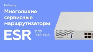 МНОГОЛИКИЕ СЕРВИСНЫЕ МАРШРУТИЗАТОРЫ ESR, ЧАСТЬ ПЕРВАЯ. ВВЕДЕНИЕ