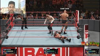 Reaction in Hindi - WWE 2K19 Goldberg vs Randy Ortan vs Sami Zayn Match on Raw