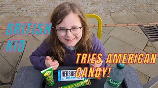 Surprising Reactions: British Girl Tries American Candy! #reaction #fun #family #viral