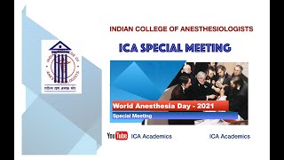 ICA Special Meeting - World Anesthesia Day 2021