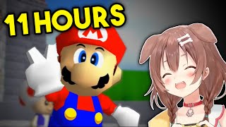 Korone's hilarious 11 hour Mario 64 stream! 【Hololive】