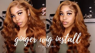 The Best Fall Color Unit Install w/ Voluminous Curls ft. Unice Hair