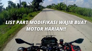 LIST PART MODIFIKASI WAJIB BUAT MOTOR HARIAN!! // DAILY MOTOVLOG #19 // VIXION R