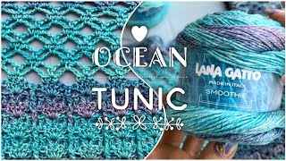 Хит!!! 🌊🌊🌊 Эксклюзивная туника «OCEAN» ПОДРОБНЫЙ МАСТЕР-КЛАСС!!! How to crochet elegant tunic!