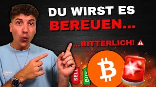 Bitcoin Abverkauf! Lösen Rezessionsängste einen Crash aus? 🚨