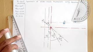 Synthesis of Slider  Crank Mechanism using Relative Pole Method