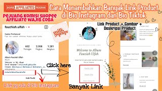 TUTORIAL MEMBUAT BANYAK LINK PRODUCT SHOPEE AFFILIATE PADA MILKSHAKE UNTUK DI BIO INSTAGRAM & TIKTOK