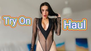 See-Through Try On Haul | Try-On Haul At The Mall 2024 | Micro Bikini Try on haul