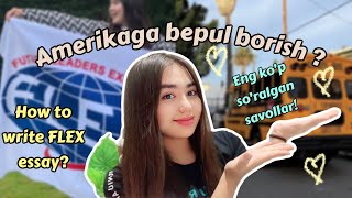 FLEX insho | Amerikada bepul talim | FLEX essay | AMERICA GRANT | ФЛЕКС вопросы