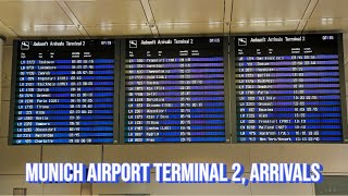 [4K Germany] Munich Airport Terminal 2, Arrivals