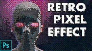 Retro Pixel Look | dither effect | Photoshop Tutorial