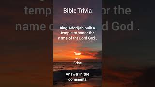 #163 Bible Trivia