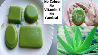 homemade natural pure Aloe vera soap / skin whitening & glowing Aloe vera soap