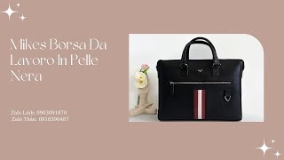 Mikes Borsa Da Lavoro In Pelle Nera