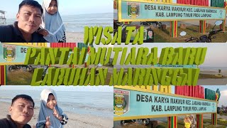 ASIKNYA WISATA PANTAI MUTIARA BARU LABUHAN MARINGGAI #pantai #wisata #labuhanmaringgai