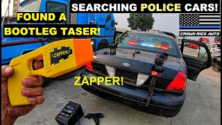 Searching Police Cars Found a BOOTLEG TASER! ZAPPER!