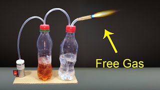 How To Make Free Gas With Water At Home | Science Experiment