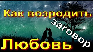 Заговор чтобы возродить любовь