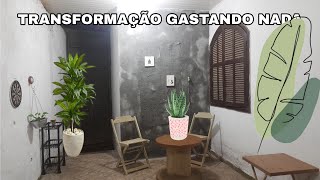 TRANSFORMAÇÃO NA VARANDA SEM GASTAR NADA