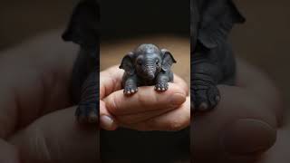 The world's smallest elephant.#animals #animallover #naturelovers #pets #cute