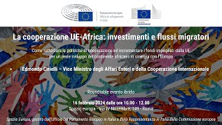 La cooperazione UE Africa investimenti e flussi migratori